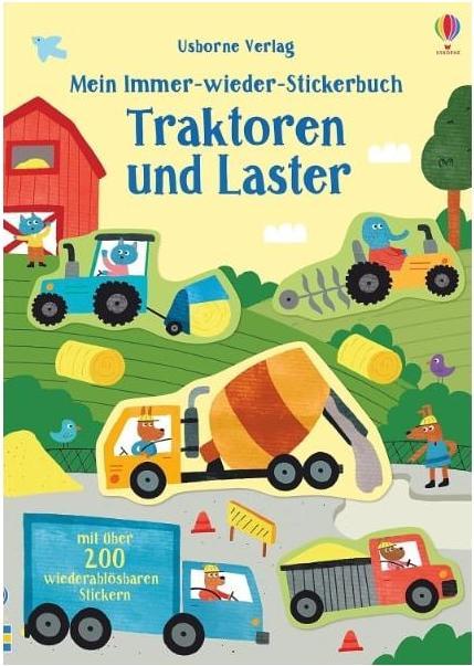 Mein Immer-wieder-Stickerbuch: Traktoren und Laster (German, Hannah Watson., 2020)