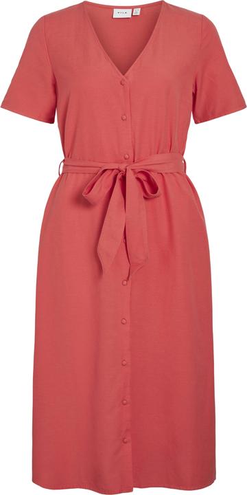 Vila Kurzärmeliges Midikleid