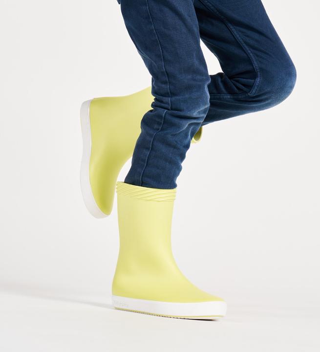 Actual product image Tribord Rubber boots rain boots children sailing 100 yellow (21)