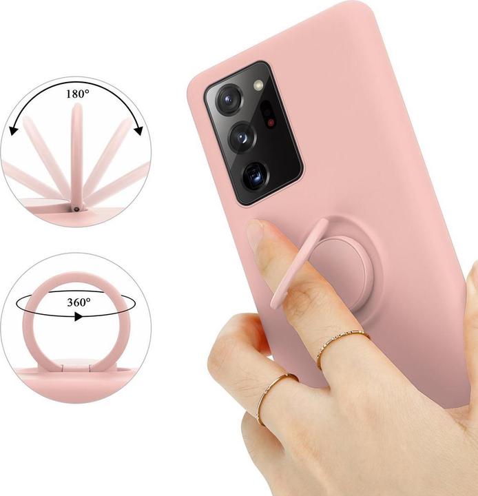 Produktbild Cadorabo TPU Liquid Ring Silicone Case Hülle (Samsung Galaxy Note 20 Ultra)
