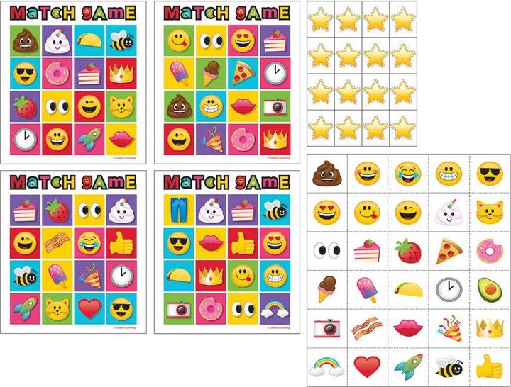 Produktbild Creative Party Emoji Bingokarten 10erPack Set