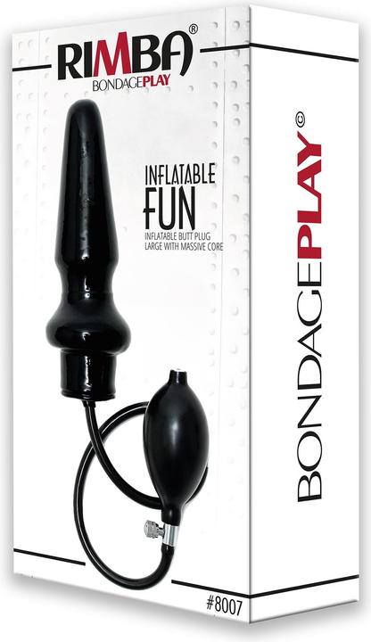 Actual product image Rimba Silicone Plug Inflatable Black
