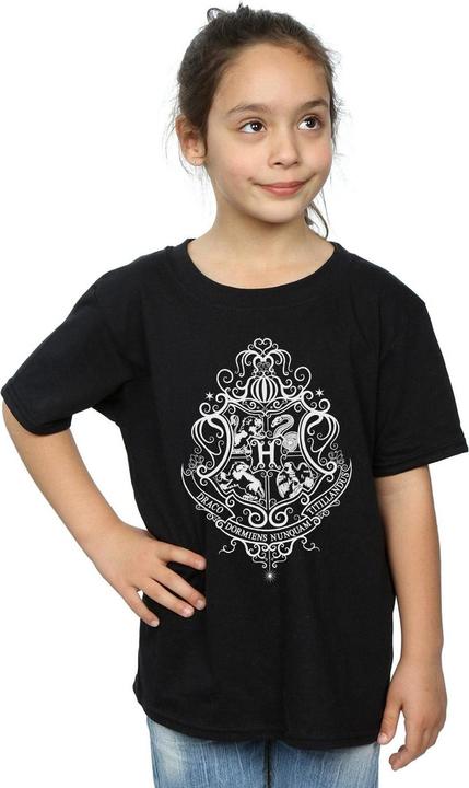 Immagine prodotto Hogwarts Draco Dormiens Crest Maglietta Ragazze (140, 146)