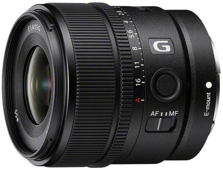 Actual product image Sony E 15mm f/1.4 G (Sony E, APS-C / DX)