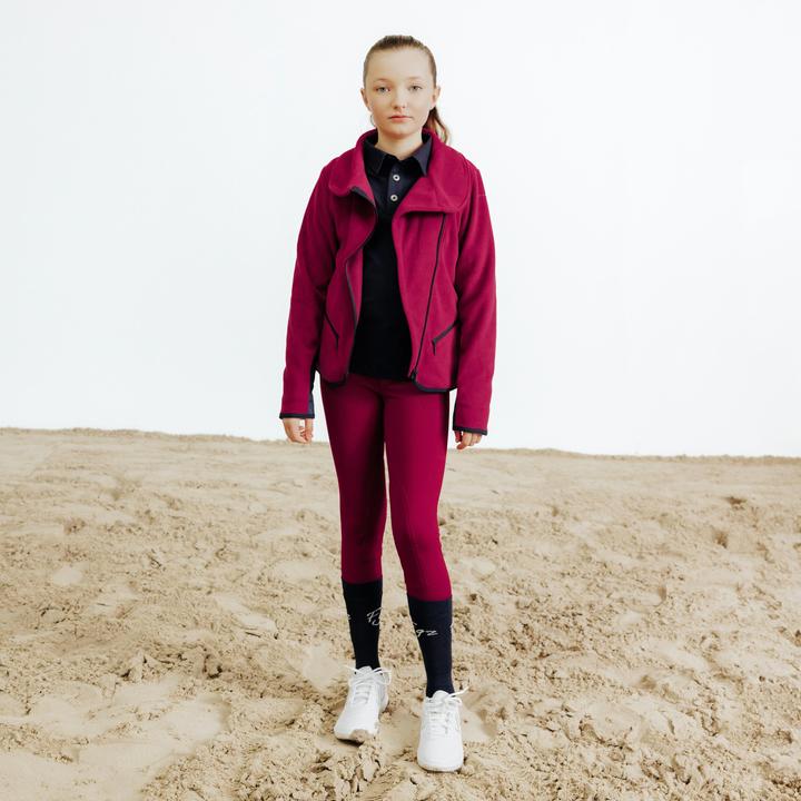Image du produit Fouganza Kids' Horse Riding Fleece 100 - Pourpre/Cherry (152)