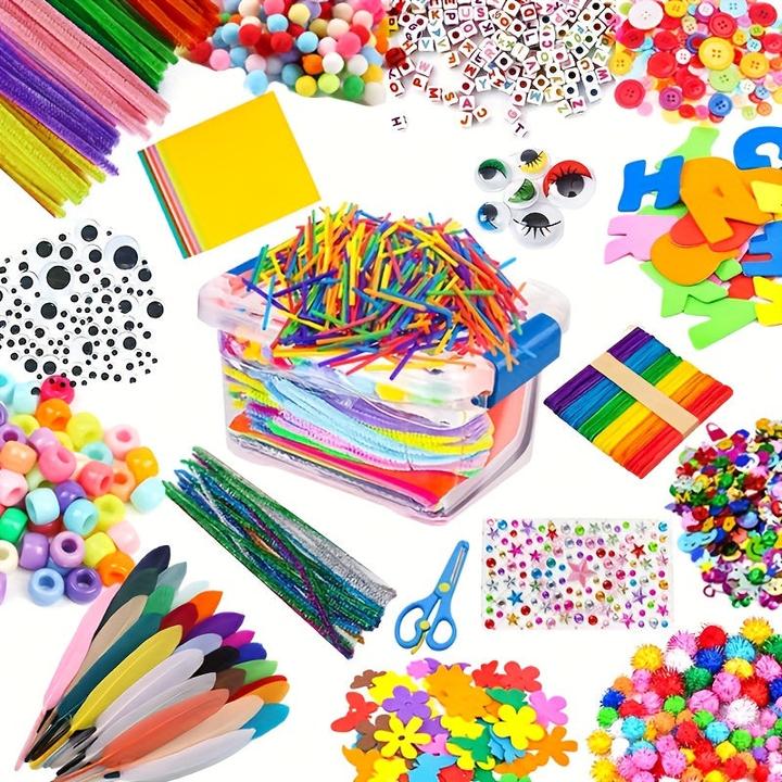 Produktbild Activity Board Bastelbedarf Schule und Haus DIY Spielzeug Geschenke und Basteln Pfeifenreiniger Bastelset
