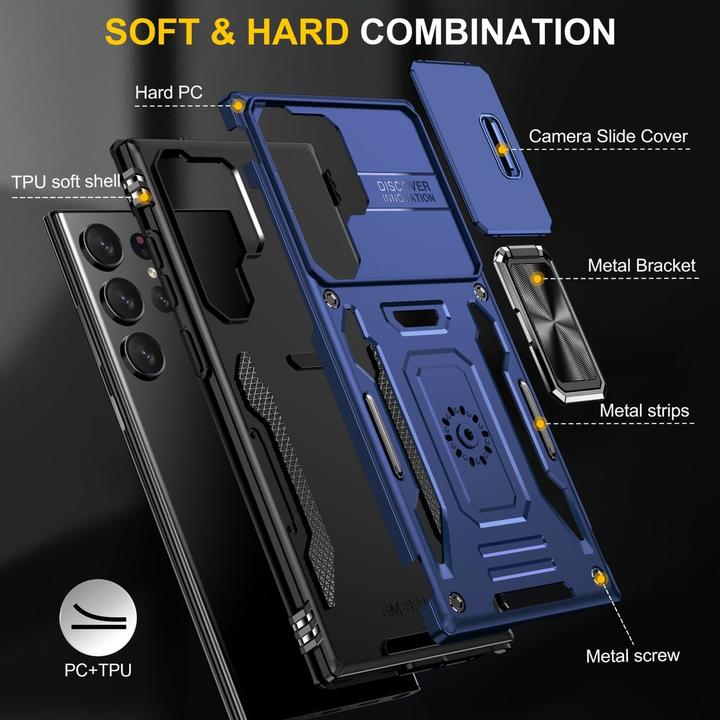 Produktbild Amazon Hülle für Samsung Galaxy S24 Ultra 5G Schutz Handy Case Cover Kamera Etui Bumper (Samsung Galaxy S24 Ultra)