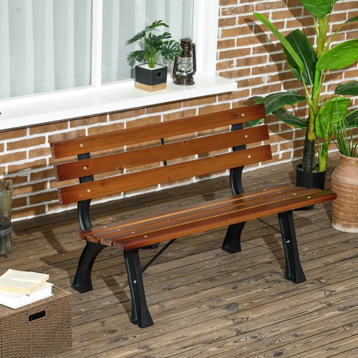 Produktbild Outsunny Gartenbank mit hoher Rückenlehne