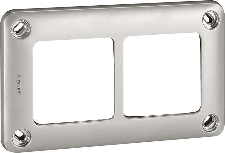 Produktbild Legrand Rahmen 2-fach 77852 waagerecht/senkrecht Soliroc IP55