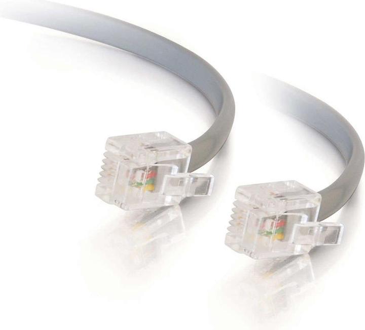 C2G RJ11 6P4C Straight Modular Cable