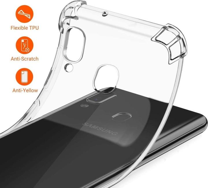 Produktbild Screenguard Samsung Galaxy A40 Hülle Crystal Soft Airbag Bumper (Samsung Galaxy A40)