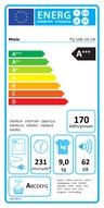 Energie-Label Miele NOVA T2 TQ 100-10 CH R (9 kg, Rechts, CH-Stecker)