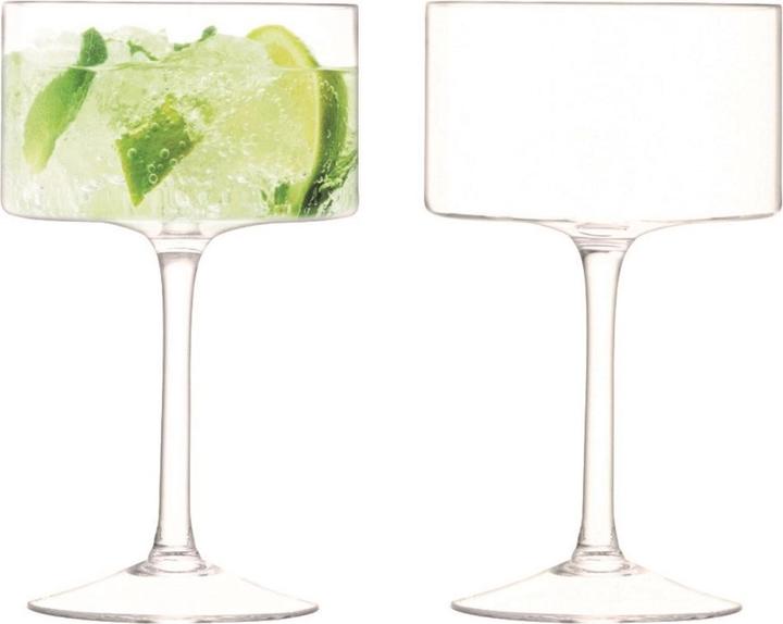 Actual product image LSA Set of 2 Otis champagne glass / cocktail glass 280ml Clear (28 cl, 2 Glasses, Champagne glasses)