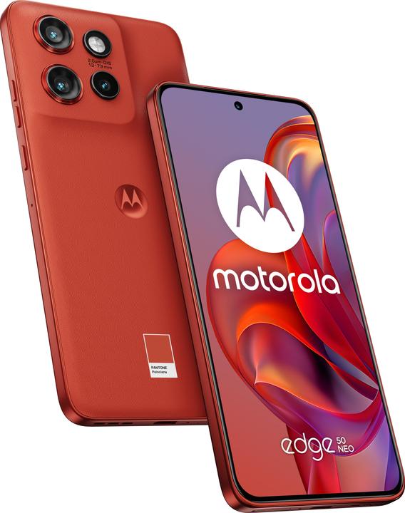 Actual product image Motorola Edge 50 Neo (512 GB, PANTONE Poinciana, 6.36", Dual SIM, 0.00 Mpx, 5G)