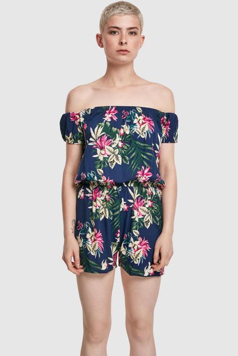 Produktbild Urban Classics Ladies AOP Off Shoulder Short Jumpsuit (5XL)