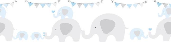 Image du produit A.S. Création Lovely Kids Chambre d'enfant Elephant Party avec d'adorables éléphants (15 x 500 cm)