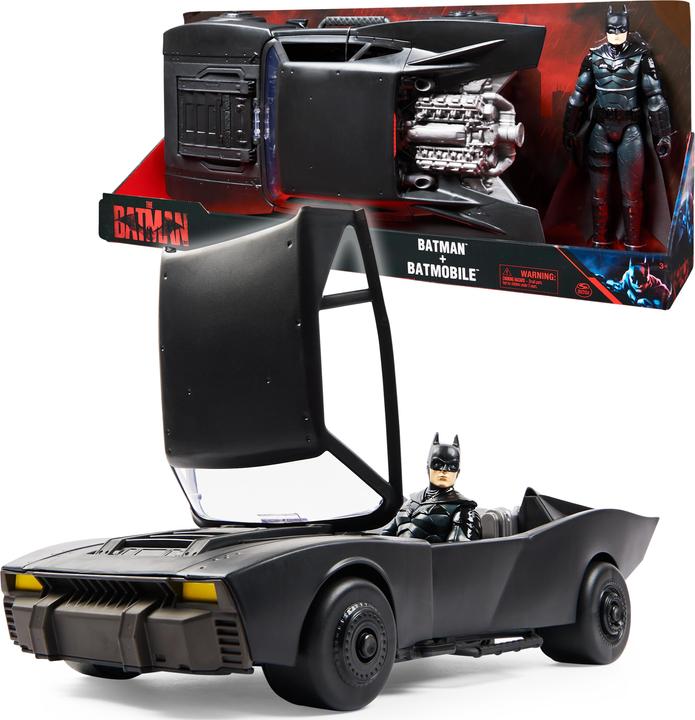 Produktbild Spin Master DC Comics Batman The Batman authentisches Batmobile (55cm Länge) mit sich öffnendem Verdeck und 30cm