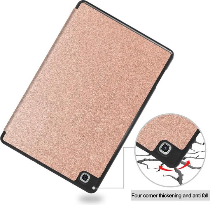 Produktbild Cover-Discount Galaxy Tab S6 Lite - Tri-fold Smart Leder Case roségold (Galaxy Tab S6 Lite 10.4 (2020))