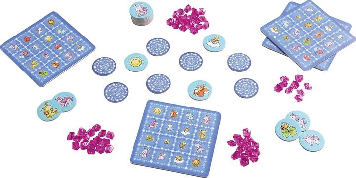 Actual product image Haba Unicorn glitter luck - Sparkle Bingo (French, German, English, Italian)
