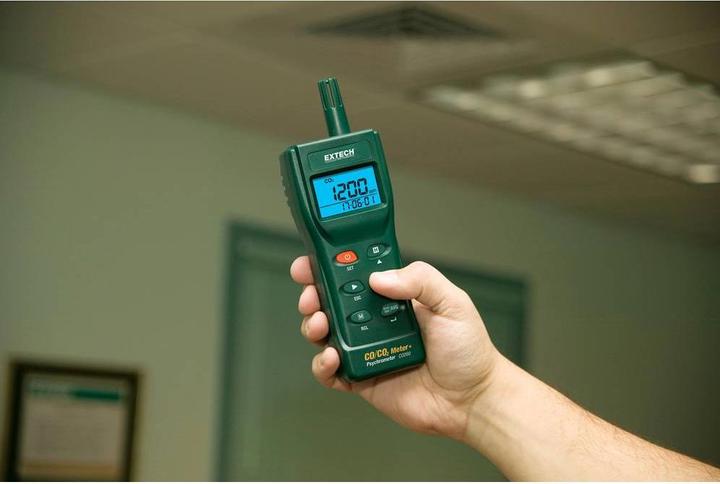 Actual product image Extech Carbon monoxide (CO) and carbon dioxide (CO 2 ) meter
