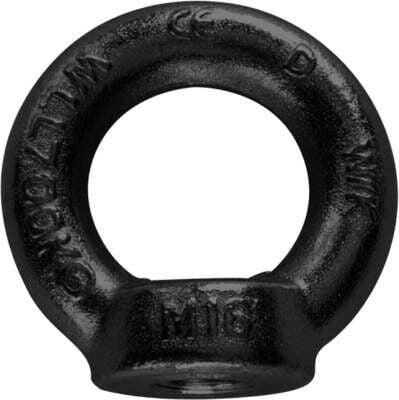 Riggatec Eyenut M8 | black | WLL 140kg - DIN 582 | schwarz verzinkt