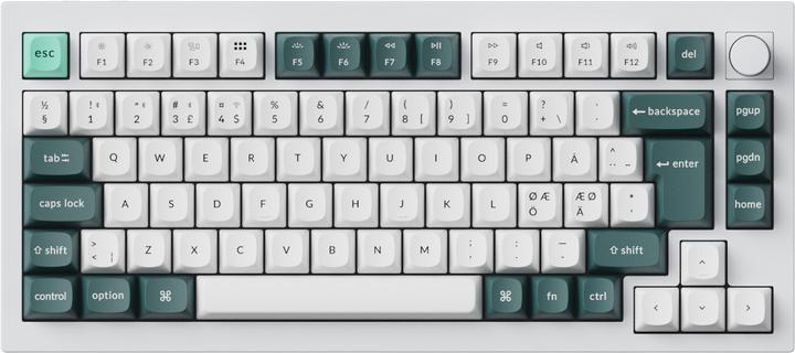 Keychron Q1 HE 75% Mechanische Tastatur, Gateron Double-Rail Switches, Weiss