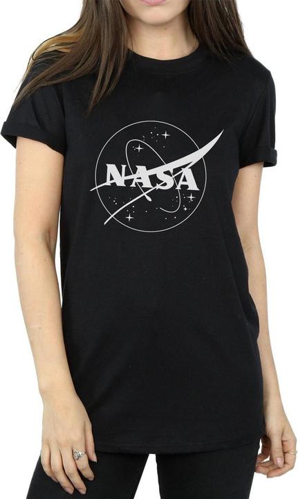 Nasa Insignia Monochromes Boyfriend TShirt aus Baumwolle