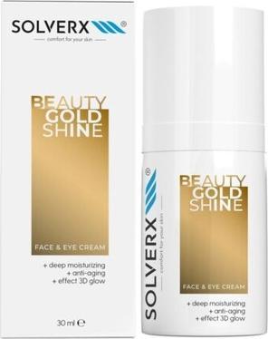 Produktbild Solverx Beauty Gold Shine Gesichts- und Augencreme 30ml (Körpercreme, 30 ml)