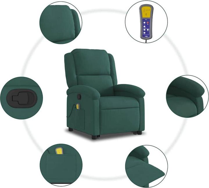 Produktbild VidaXL Massagesessel mit Aufstehhilfe Samt