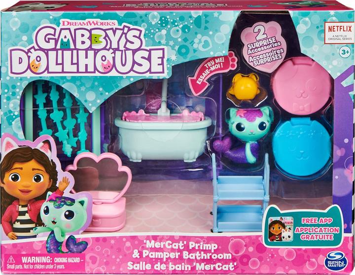 Actual product image Gabby's Dollhouse Deluxe Room MerCat's Bathroom