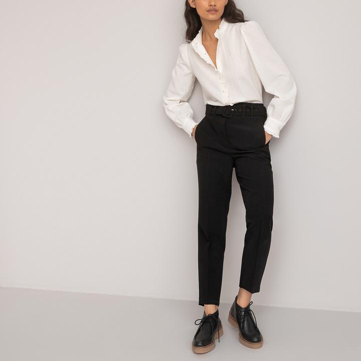 Immagine prodotto La Redoute Collections Camicetta a maniche lunghe con collo a balze (42)