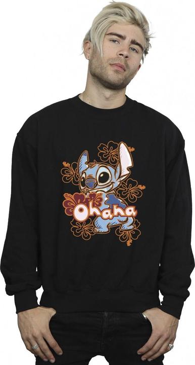 Immagine prodotto Disney Lilo And Stitch Ohana Orange Hibiscus Felpa Uomo (M)