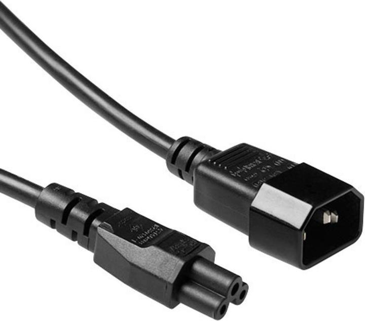 Powercord C14 - C5 black 1 m (1 m)