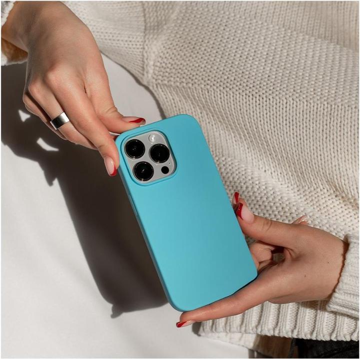 Produktbild Evelatus Apple iPhone 12/12 Pro Soft Case with bottom Sky Mėlyna (Apple iPhone 12, Realme 12 Pro+)