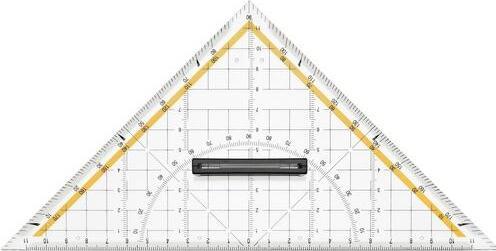 Produktbild Office Depot Geodreieck mit Griff Kunststoff 250 mm (250 mm)