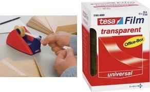 Produktbild tesa 12x tesafilm TRANSPARENT - mit starker Haftung - alterungsbeständig und reissfest (12 mm)