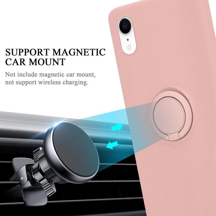 Actual product image Cadorabo TPU Liquid Ring Silicone Case Cover (Apple iPhone XR)