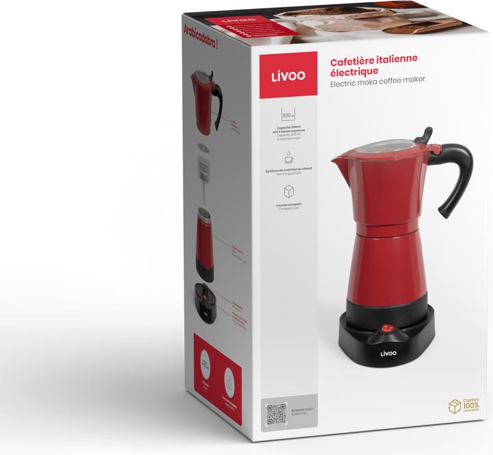 Produktbild Livoo Elektrische Mokkakanne (6 T.)