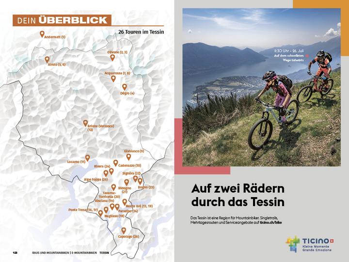 Produktbild Tessin Raus und Mountainbiken | E-Mountainbiken (Deutsch, Hallwag Kümmerly+Frey AG, 2022)
