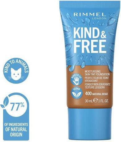 Produktbild Rimmel London RIMMEL KIND&FREE FOUNDATION 400 30ML (400 Natural Beige)
