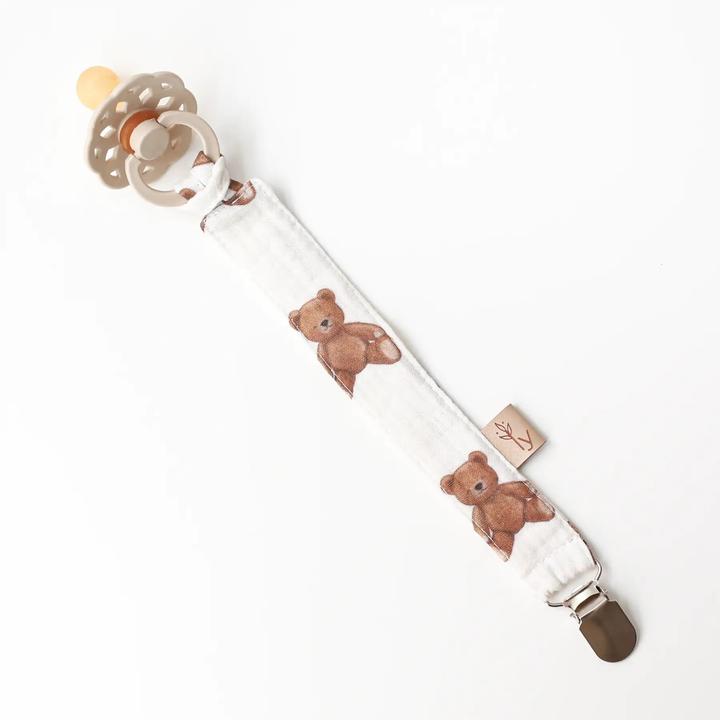 Actual product image Babyly Schnullerkette aus Baumwolle Bären