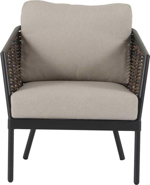 Produktbild Schou Loungeset Daniela, Set 4-teilig, Schwarz/Grau