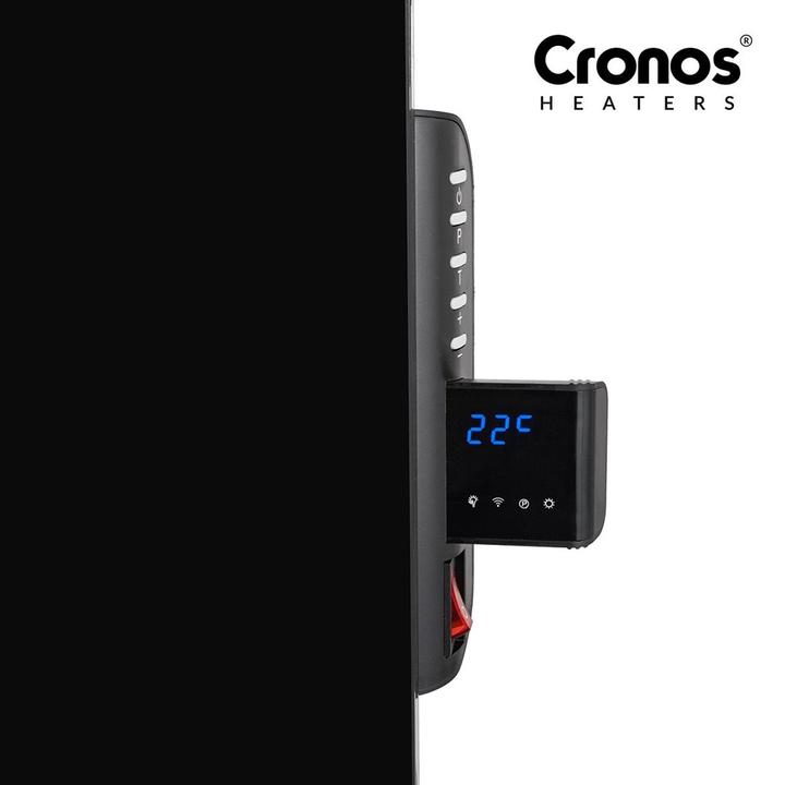 Actual product image Cronos Promiennik podczerwieni Synthelith CRG-720TWP 720W szklany czarny z WiFi i pilotem (720 W)