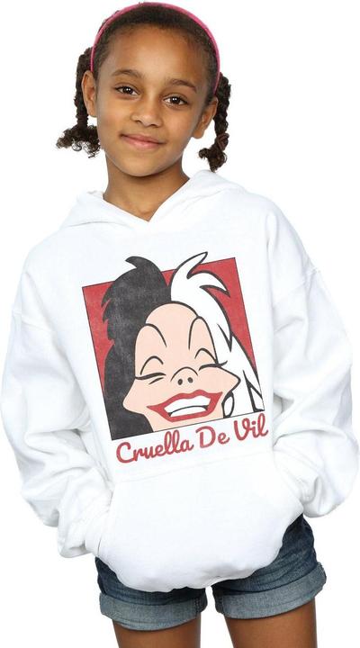 Immagine prodotto Disney Cruella De Vil Cropped Head Felpa con Cappuccio Ragazze (116)