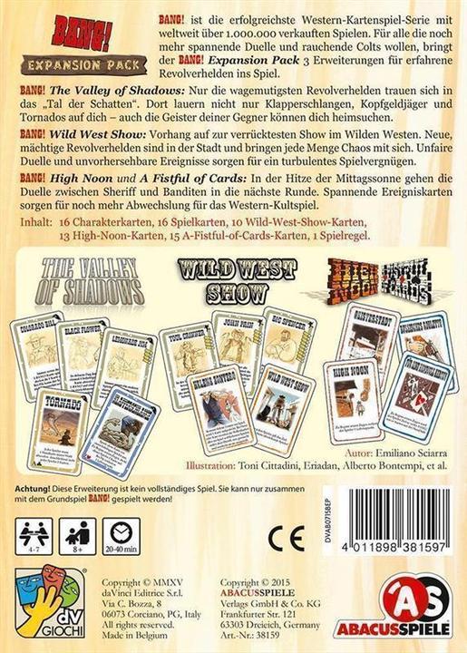 Actual product image Abacus Bang! Expansion Pack Expansion (German)