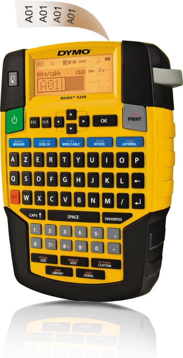 Image du produit Dymo Rhino 4200 Azerty 19mm PB1 FR/BE (180 dpi)