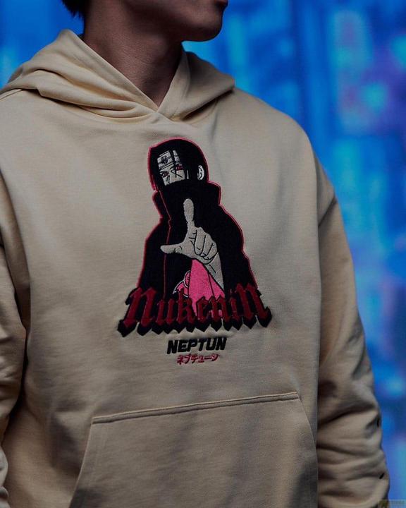 Actual product image Naruto Shippuden jumper à capuche Graphic Beige (M) (M)