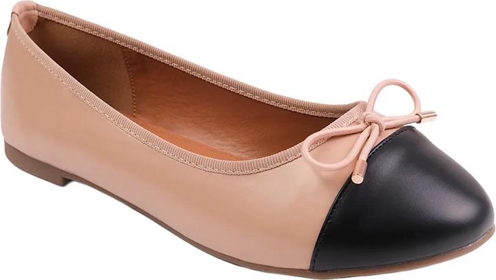 Actual product image Where's That From Womens/Ladies Janice Bow Extra Wide Ballerina Flats (37)