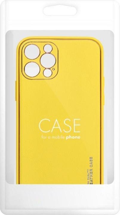 Produktbild OEM Back panel cover LEATHER case for SAMSUNG S24 Plus yellow (Samsung Galaxy S24+)