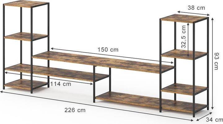 Actual product image Vicco Fyrk (226 x 34 x 93 cm)